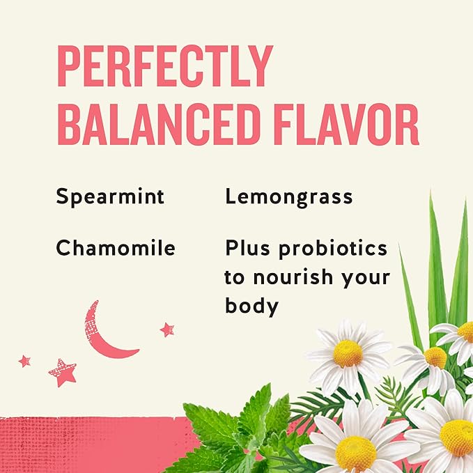 Celestial Seasonings Sleepytime Wellness Tea Plus Probiotics, Caffeine Free, 18 Tea Bags Box - Bloomnest