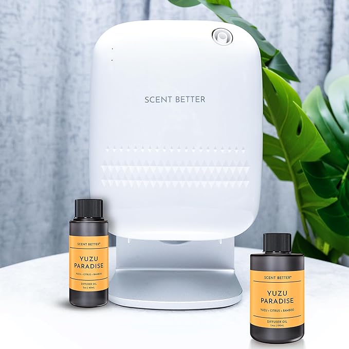 Scent Better Yuzu Paradise Aroma Essential Oil Blend: an Aromatherapy Blend of Yuzu, Citrus, and Bamboo for Ultrasonic Diffusers & Nebulizers (2 Fl Oz, 60 mL) - Bloomnest