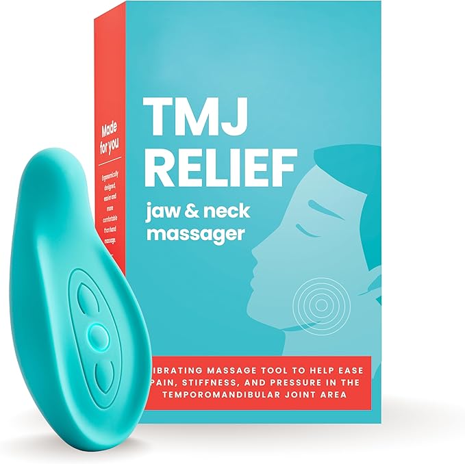 TMJ Relief - Calming Vibration for Pain Relief - Soothe Tension in Neck, Jaw, and Face - Best Ergonomic Massage Tools for Facial & Tooth Pain - Waterproof, Soft Silicone Design for Men & Women LaVie