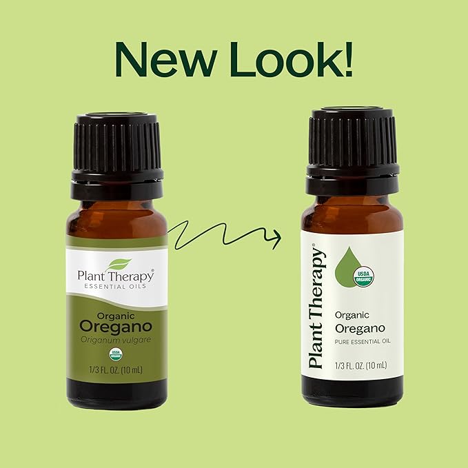 Plant Therapy Organic Oregano Essential Oil 100% Pure, USDA Certified Organic, Undiluted, Natural Aromatherapy, Therapeutic Grade 10 mL (1/3 oz) - Bloomnest