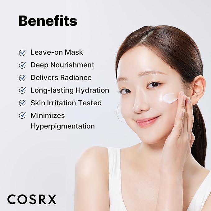 COSRX Ultimate Nourishing Rice Overnight Spa Mask, 60ml / 2.02 fl.oz | Rice Extract 68% and Niacinamide 2%, Korean Skin Care, Animal Testing Free - Bloomnest