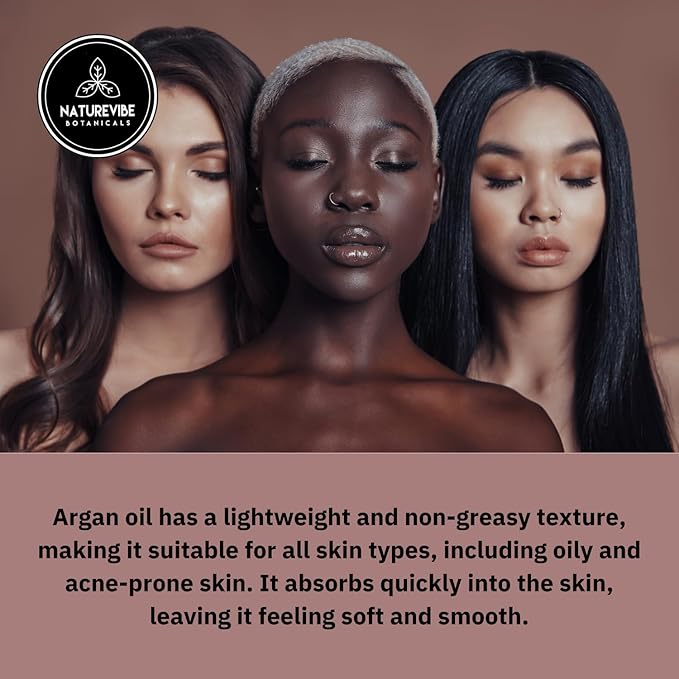 Naturevibe Botanicals Argan Oil 32 Fl oz – Cold Pressed, Unrefined, Pure Moroccan Argan Oil for Hair, Skin, Face & Massage – Natural Carrier Oil for DIY Beauty & Aromatherapy - Bloomnest