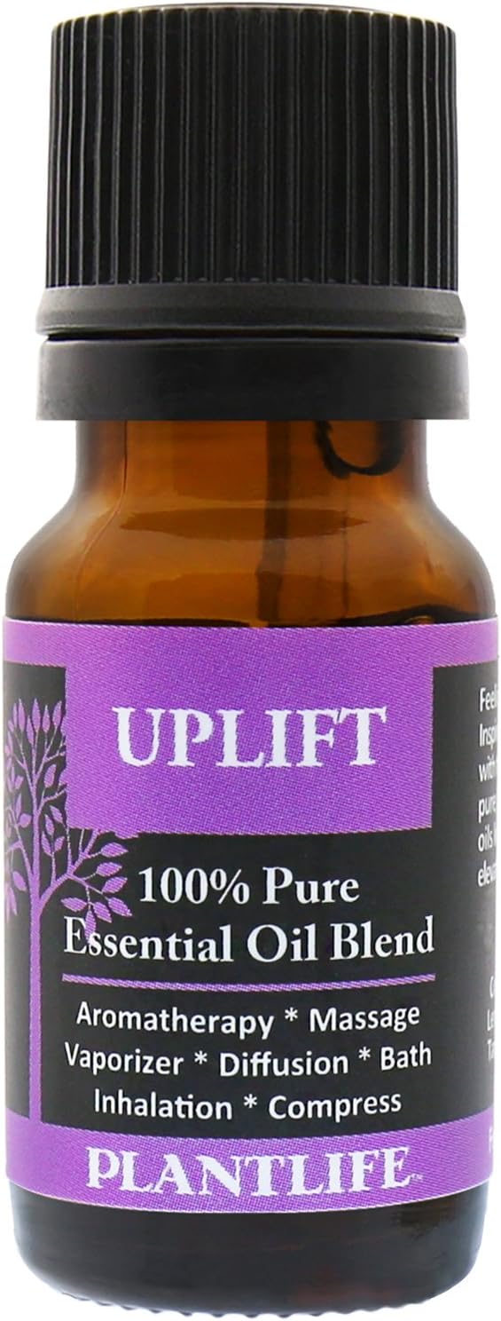 Plantlife Uplift Aromatherapy Essential Oil Blend - Straight from The Plant 100% Pure Therapeutic Grade - No Additives or Fillers - Made in California 10 ml - Bloomnest