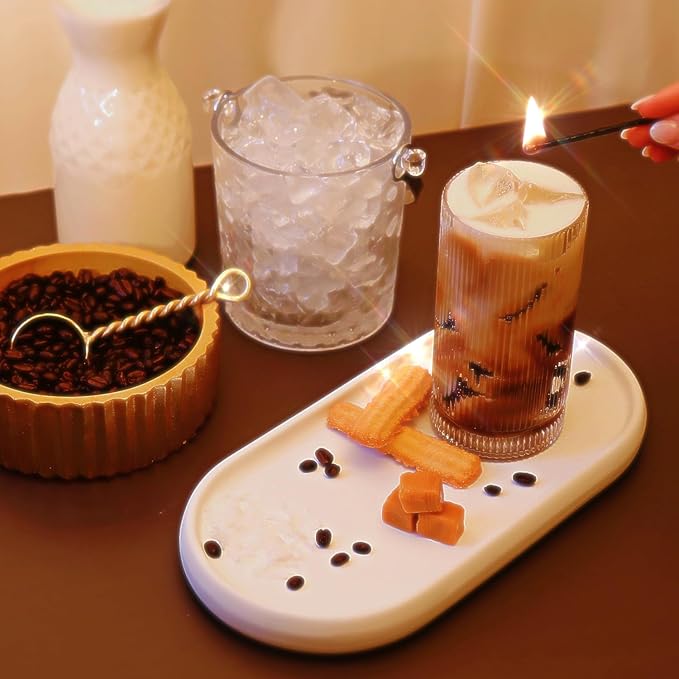 Iced Coffee Candle, 100+ Hour Long-Lasting Burn Handcrafted Decorative Candles for Home Scented, Coffee Bar Accessories & Decor, Birthday Candle - Bloomnest