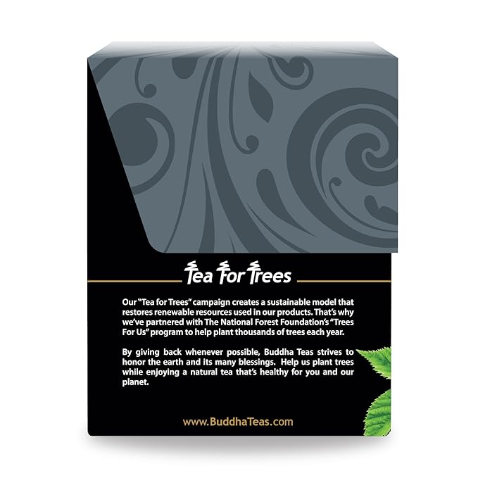 Buddha Teas Organic Blackberry Leaf Tea - OU Kosher, USDA Organic, CCOF, 18 Bleach-Free Tea Bag - Bloomnest