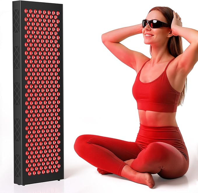 Red Light Therapy Box, 5in1 LED with 630-660-810-830-850, Metal Case, 3 Modes Red Light Panel with Soft Belt, 6 Timing Set - 9 Pulse Modes - 4-Level - Red Light Therapy Panel for Body Bloomnest