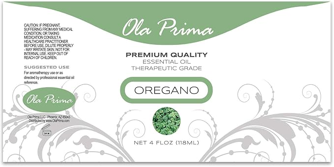 Ola Prima Oils 4oz - Oregano Essential Oil - 4 Fluid Ounces - Bloomnest