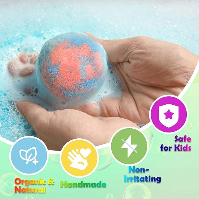 Bath Bombs for Kids with Surprise Inside, 20 Pack Kids Bath Bombs with Puppy Dolls Inside, Safe Handmade Bubble Bath Fizzies Bomb, Ideal Birthday Christmas Easter Egg Gift Set - Bloomnest