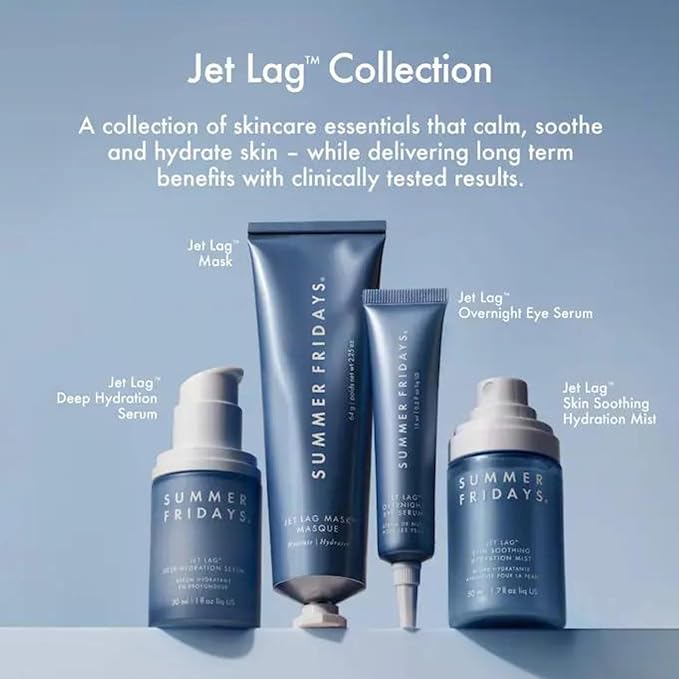 Summer Fridays Jet Lag Skin Soothing Hydration Face Mist - Ultra-Fine Facial Spray & Hydrating Mist to Comfort, Soothe & Help Provide Protective Moisture Barrier Support for Glowing Skin (1.7 Fl Oz) - Bloomnest
