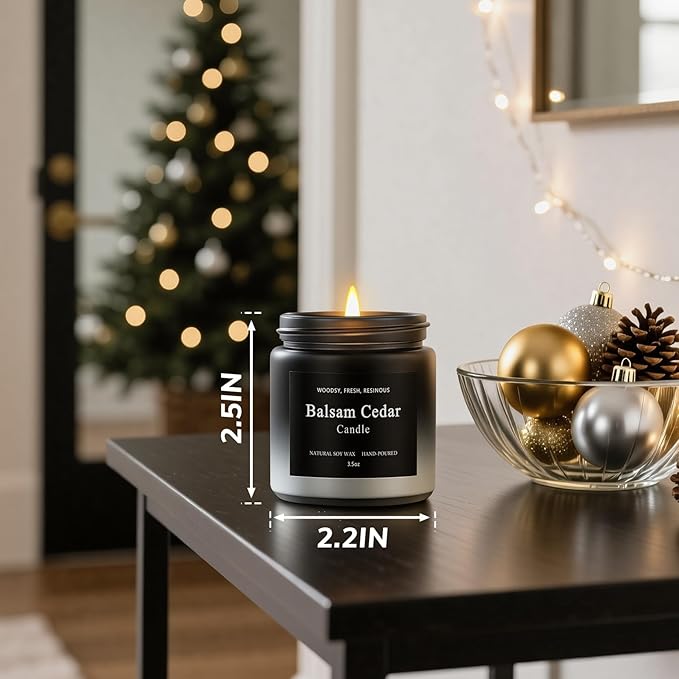 6 Pack Men Candles for Home Scented, Soy Wax 200 Hour Long Lasting Candle, Soy Candle Gifts Set for Birthday, Valentine, Christmas, Anniversary Present - Bloomnest