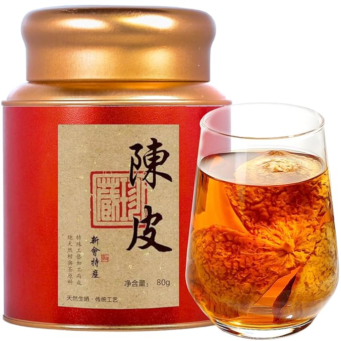 XIXICHA Dried Mandarin Peel Tangerine Peel Orange Peel 2.8oz/80g Xinhui Dried Citrus Peel Chen Pi Mandarin Peel Traditional Raw Sun Craft 新会陈皮 陈皮 陳皮 - Bloomnest