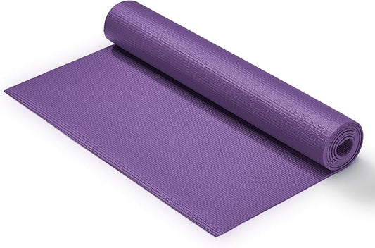 Sunny Health & Fitness Non-Slip Yoga Mat – Durable, Anti-Tear, Lightweight, Cushioned Support for Yoga, Pilates, Stretching Exercises, Meditation and Floor Workouts | Multiple Sizes & Colors - Bloomnest