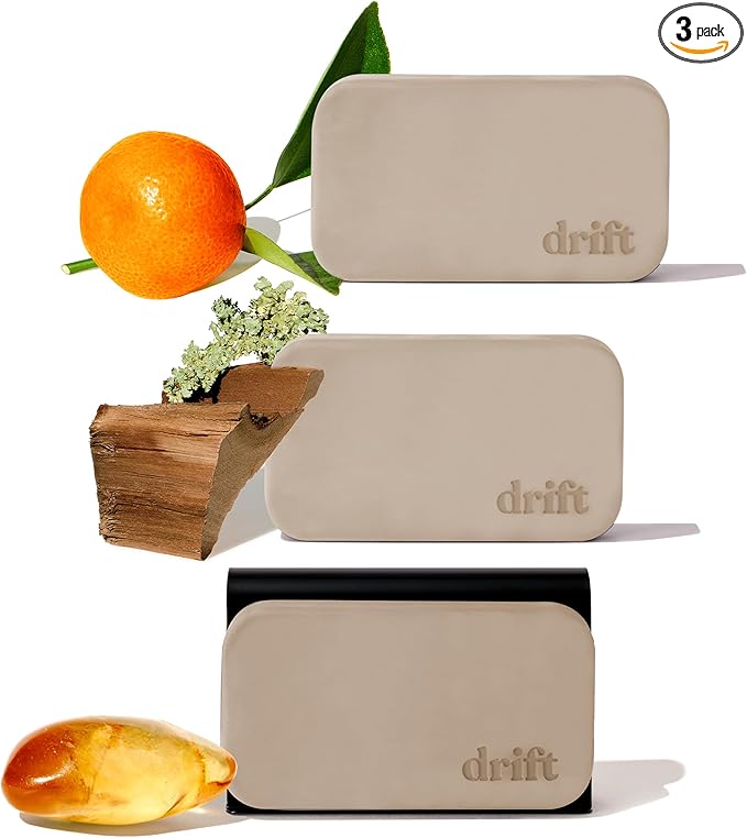 Drift Car Air Freshener - Stone Air Freshener - Car Odor Eliminator - Variety 3 Pack Starter Kit - CLIP INCLUDED - Variety 3 Pack - Bloomnest
