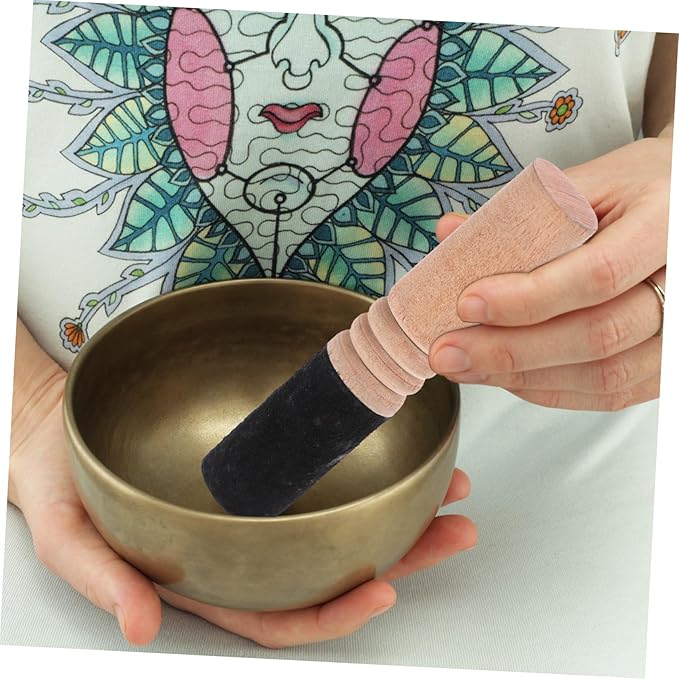ERINGOGO Nepalese Buddha Stick Wooden Bowl Striker Vegan Meditation Singing Bowl Stick - Bloomnest