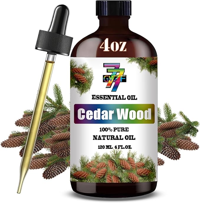 Cedar Wood Essential Oil (4 oz/120 ml) — Cedar Wood Oils for Aromatherapy, diffusers, humidifiers, Home fragrances, DIY Skincare, soap Making, DIY Candle, Relaxation, Yoga, and Meditation - Bloomnest