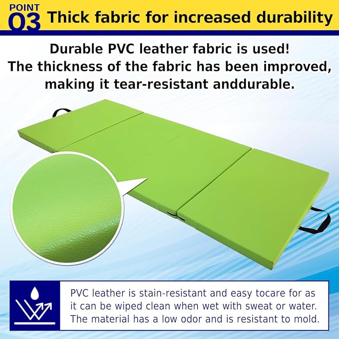 Gymnastics Mat Folding Stretch Mats 71"x31"x2" Exercise Muscle Training Children Play Horizontal Bar Mat Yoga Sports Soundproof Home Use - Bloomnest