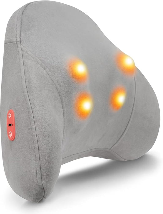 Shiatsu Neck and Back Massager for Pain Relief with Heat, Lower Back Massager Deep Tissue Kneading Pillow for Neck, Lower Back, Leg, Shoulder - Gift for Dad Mom, Auto Shut-Off - Bloomnest