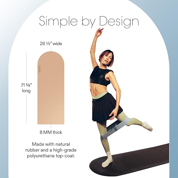 Bala Yoga Mat for Home Gym - Non Slip Exercise Mat for Home Workout, Stretching, Pilates, Aerobics & Floor & Fitness Work Out - Indoor Exercising Mat - Bloomnest