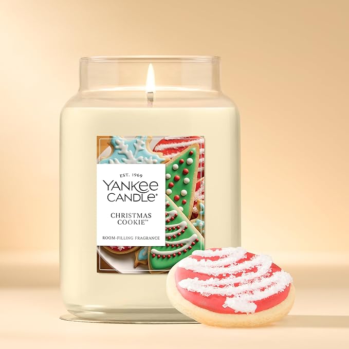Yankee Candle Christmas Cookie Scented Candle, 22oz Large Jar with up to 150 Hour Burn Time, Giftable, Holidays - Bloomnest