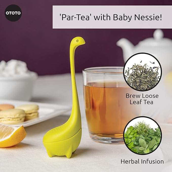 OTOTO Cute Tea Infuser - Loose Leaf Tea Steeper, Tea Accessories, Tea Diffusers for Loose Leaf Tea, Tea Strainers, Cute Gifts, Tea Gift Set, Kitchen Gifts, Cooking Gadgets - Bloomnest