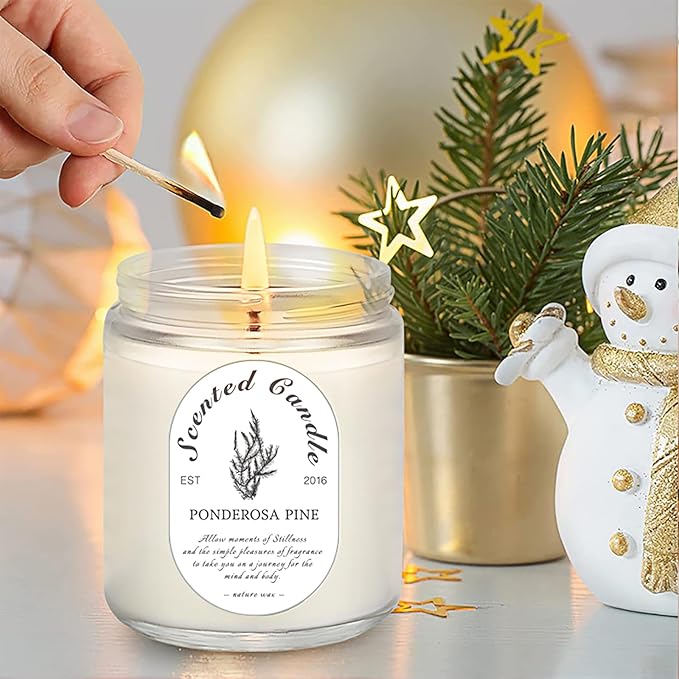 LOSNYA 4 Pack Candles for Home Scented, Lavender Candles, 28 oz 200 Hour Long Lasting Aromatherapy Candle Set, Candle Gift Set for Women, Perfect for Birthday Gifts - Bloomnest