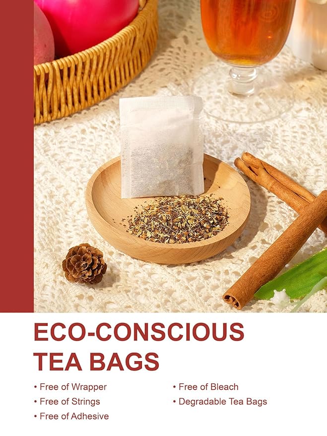 TeeLux Chai Black Tea, Black Tea with Cinnamon, Ginger, Clove & Star Anise, Mellow & Spicy Flavor, Natural, 100 Count - Bloomnest