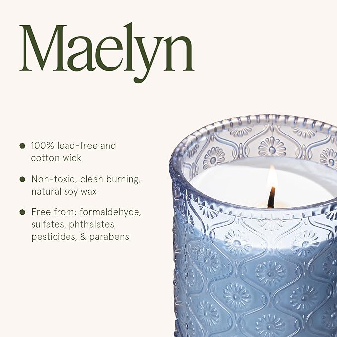 LA JOLIE MUSE Citrus Mint Candle – Yuzu, Mint & Tonka | 6 oz Natural Soy Wax | 40 Hours Clean Burn | Gift-Ready for Hosts | Fresh Citrus Candle | Elegant Home Décor - Bloomnest