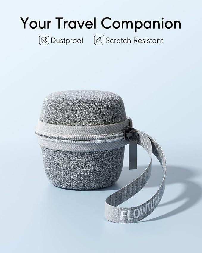 Portable Travel Case for FLOWTUNE Mini White Noise Sound Machine with Reinforced Zipper & Compact Design for On-The-Go (CASE ONLY) - Bloomnest