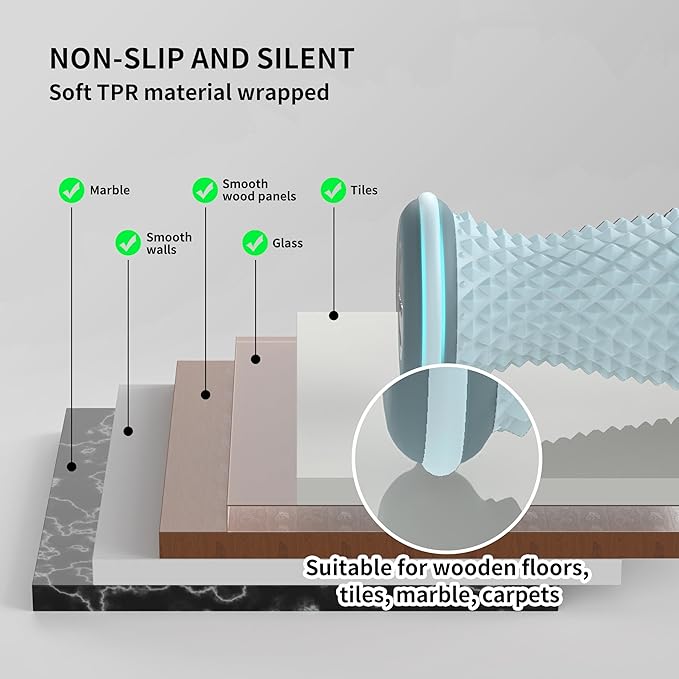 Foot Roller Massager for Plantar Fasciitis, Arch and Heel Pain Relief，Portable and Silence, Deep Tissue Foot Massager Roller Tool to Improve Circulation and Relieve Tension-Blue - Bloomnest