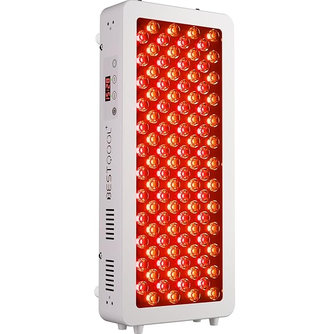 BestQool Red Light Therapy for face Body, 4 Wavelengths Infrared Red Light Therapy, 100 Elite Grade Dual Chip LEDs, High Power Red Light Panel, Infrared Light Therapy Device, Modular Design. 170W Bestqool
