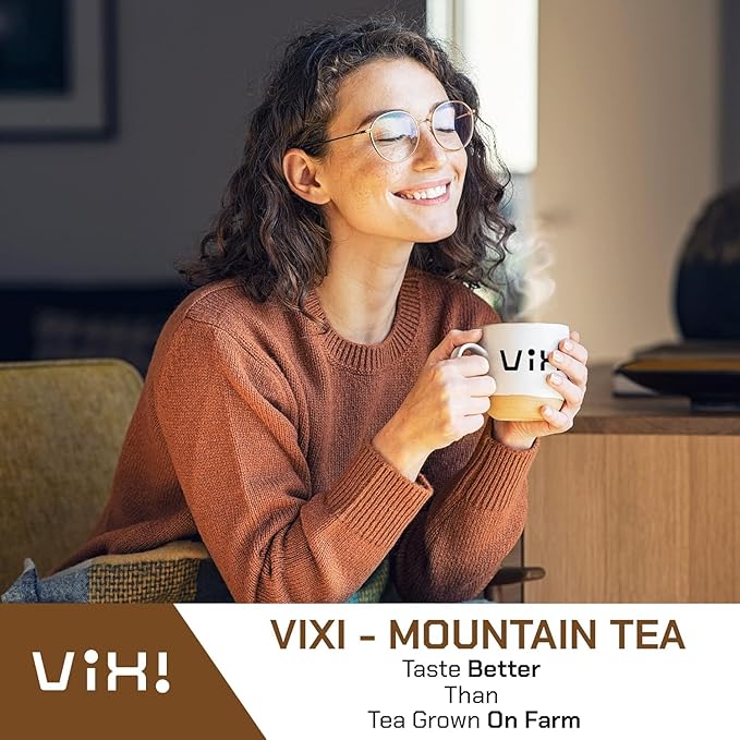 VIXI Green Oolong Tea Loose Leaf, 16.00 Oz, Vietnam's Mountain Tea, Caffeinated, Dried Whole Full Large Leaves, 100% Natural from Ancient Tea Tree, Perfect for Hot and Cold Brew - Bloomnest