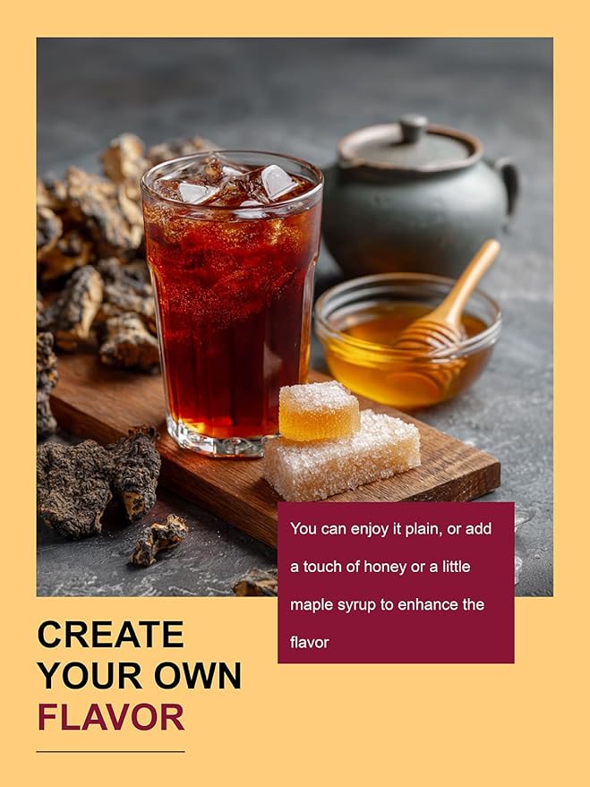 TeeLux Chaga Tea Bags, Pure & Natural Chaga Mushroom Tea, Smooth Flavor, Caffeine Free, 100 Count - Bloomnest