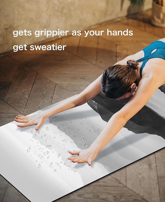 Non Slip Yoga Mat TPE Workout Mat for Men Women, Thick Workout Mat with Carrying Strap, Fitness Mats for Exercise, Yoga, Fitness, Pilates, Floor Workouts (72" x 24" x 6mm) - Bloomnest