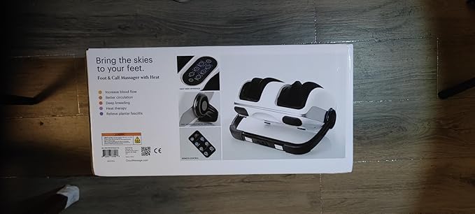 Cloud Massage Shiatsu Foot Massager with Heat – Deep Kneading for Pain Relief – Perfect for Father’s Day, Circulation & Relaxation – Ideal for Plantar Fasciitis, Neuropathy & Arthritis - Bloomnest