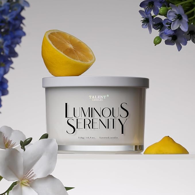 Scented Candles for Home - Large 3 Wick Jar Candles - Natural Soy Wax Candles Gifts for Women & Men - Aromatherapy Aesthetic Candles - Bloomnest