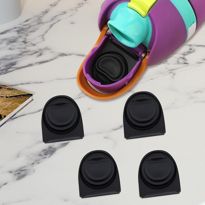 4pcs Replacement Stopper Seal Compatible with Owala FreeSip 24oz 32oz,Water Bottle Lid Insert Cap Silicone Seal Parts for Owala 16/19/24/32/40oz Spout Gasket Mouth piece Accessories F6 Frokolla