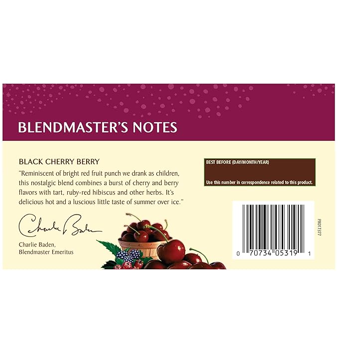 Celestial Seasonings Herbal Tea, Black Cherry Berry, 20 Count (Pack of 6) - Bloomnest
