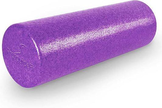 ProsourceFit High Density Foam Rollers 12 - inches Long, Firm Full Body Athletic Massage Tool for Back Stretching, Yoga, Pilates, Post Workout Muscle Recuperation, Black/Blue - Bloomnest