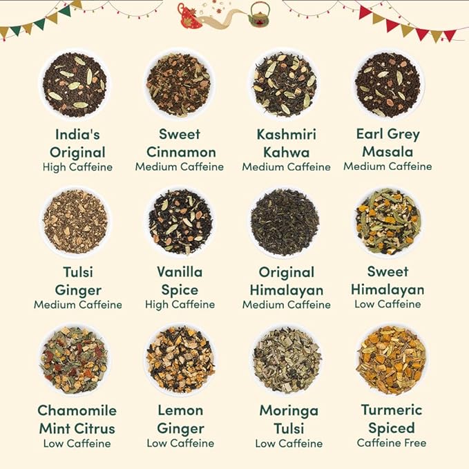 VAHDAM, Advent Calendar 2026 (500g/17.63oz) 24 Unique Loose Leaf Tea - Exclusive Holiday Tea Gift Sets | Christmas Advent Calendar 2026 for Adults | Advent Calendar 2026 Adult Women & Men - Bloomnest