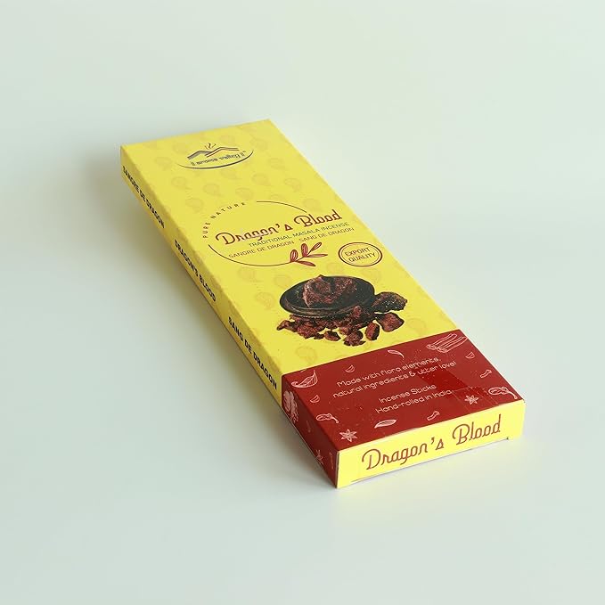 Dragon's Blood Incense Sticks - Traditional Handcrafted Masala Incense - 40 to 50 Sticks Approx. AromaValley