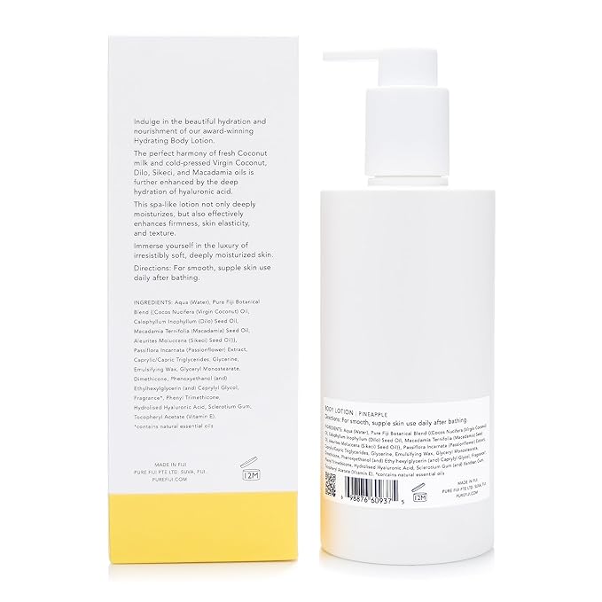 PURE FIJI Hydrating Body Lotion, Pineapple (10.14 Fl.Oz /300ml) - Bloomnest
