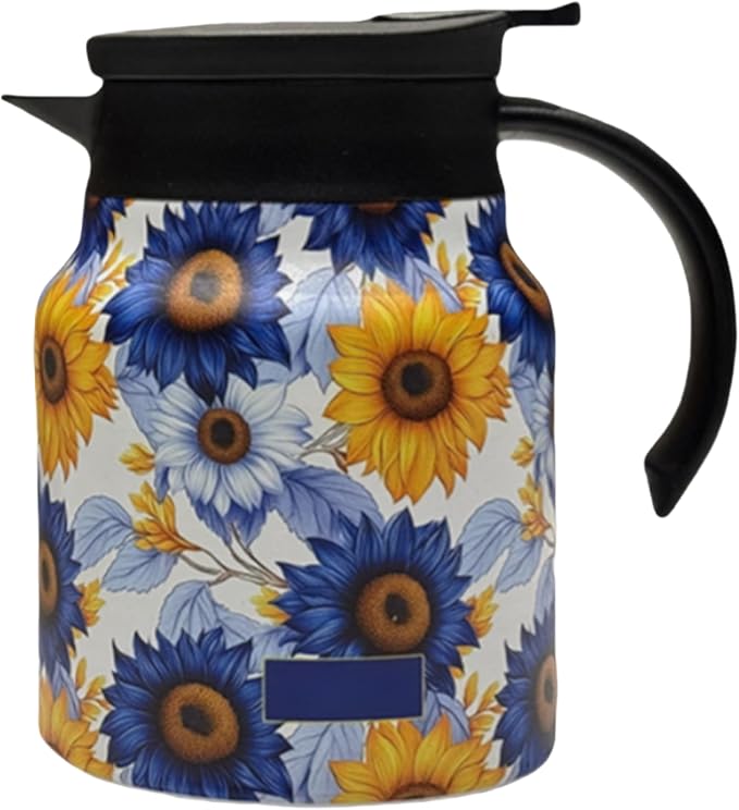 thermal teapot with infuser,Tea Pot with Infusers for Loose Tea,1000ML Thermal Teapot with Removable Infuser & Lid (C)