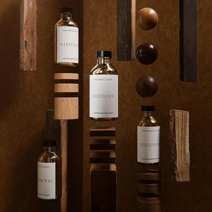 The Magic Scent Whitewood Diffuser Oil - Hotel & Home Luxury Scents Inspired by 1 Hotel Miami Beach, Compare to My Way Diffuser Oil Scents for Home, Designed for Use in All Diffusers - 4 fl oz, 120 mL - Bloomnest