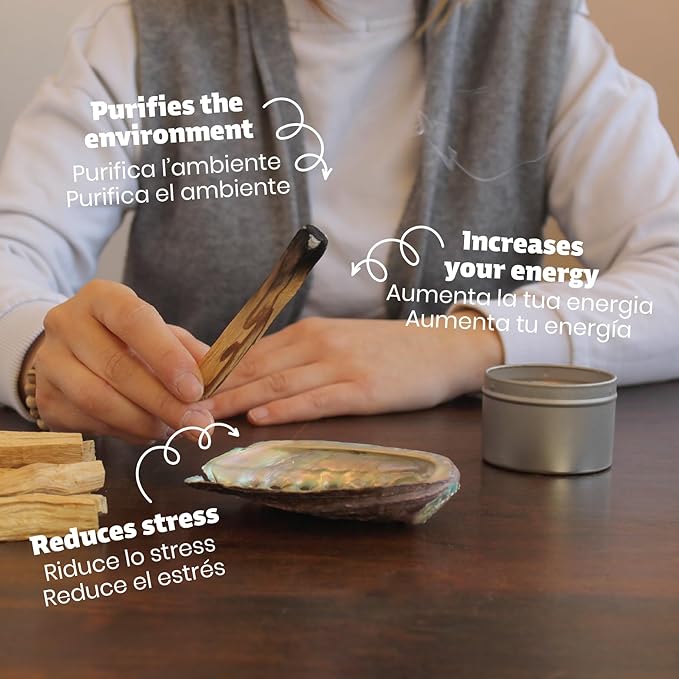 NIRDOSH PALITO - Palo Santo Sticks 100% Natural Wood from Ecuador – 15 Sticks (1.62 oz) – Yoga and Meditation - Bursera Graveolens NIRDOSH