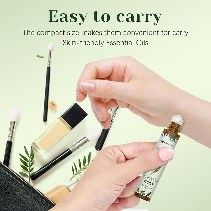 Tea Tree Oil Roll On - 100% Pure Tea Tree Essential Oil for Skin - Premium Quality Aromatherapy Oil - Bloomnest