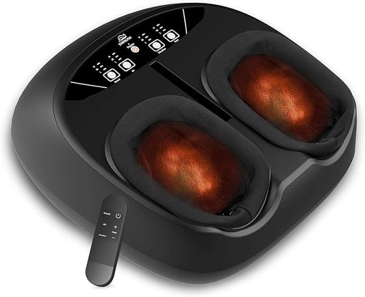 Snailax Foot Massager with Heat, Remote Control, Shiatsu Heated Foot Massager Machine with Deep Kneading, Rolling, Compression, Vibration, Size 13 - Bloomnest