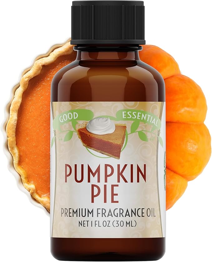 Good Essential Professional Pumpkin Pie Fragrance Oil (1 fl oz / 30ml) for Halloween Candles, Diffusers, Soaps, Lotions, Perfume, Home Scents GoodEssential