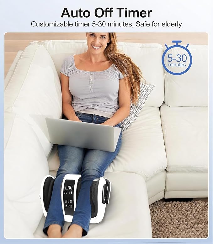 CARESKY® Shiatsu Foot Massager with Heat, Rolling Deep Kneading, Feet Massager Machine for Plantar Fasciitis, Neuropathy Pain, Size up to 14", Multiple Modes