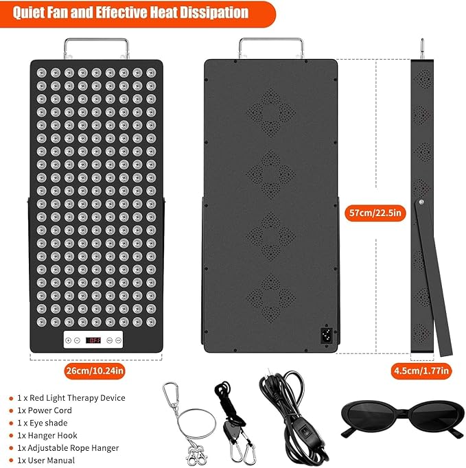 2025 Red Light Therapy Device, Red 660nm & Near Infrared 850nm, Full-Body Light Therapy Panels for Face with Pain, Skin, Recovery, Sleep, Performance iPlantop