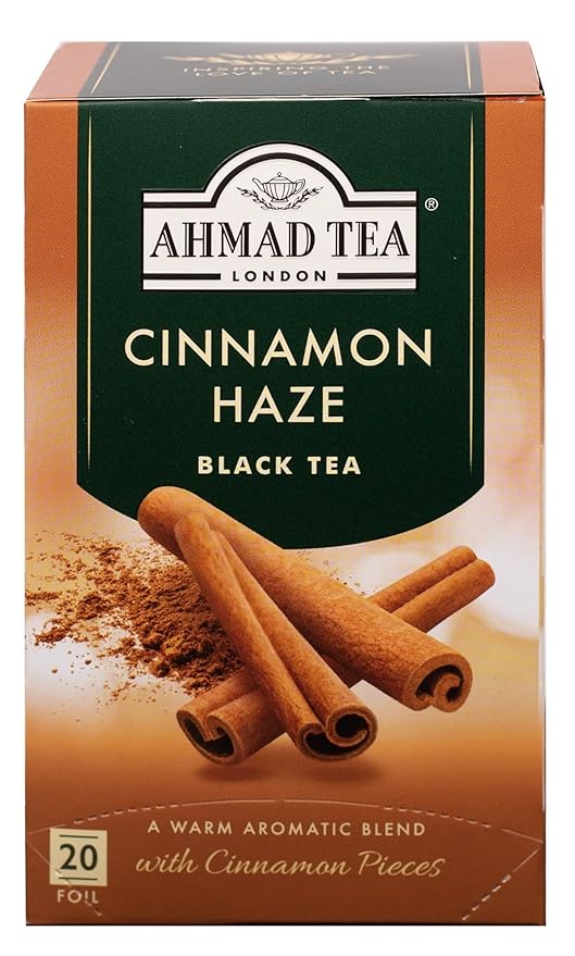 Ahmad Tea Cinnamon Haze Black Tea, 20Count Boxes, Brown - Bloomnest